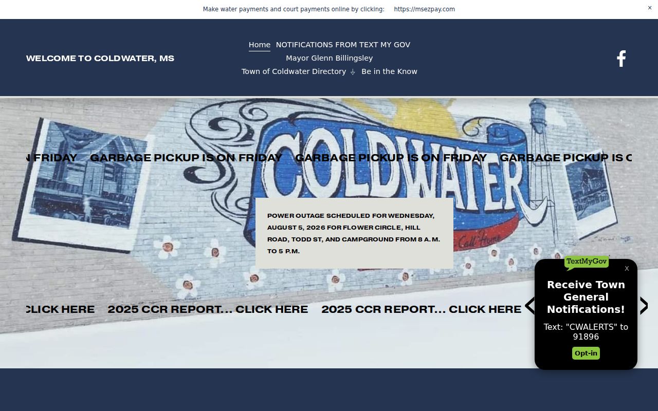 Coldwater court docket and Municipal Court record information