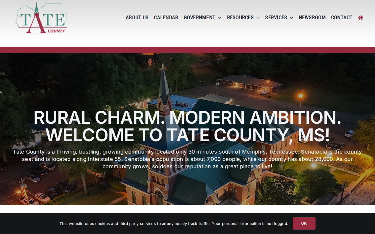 Tate County court docket official county home page